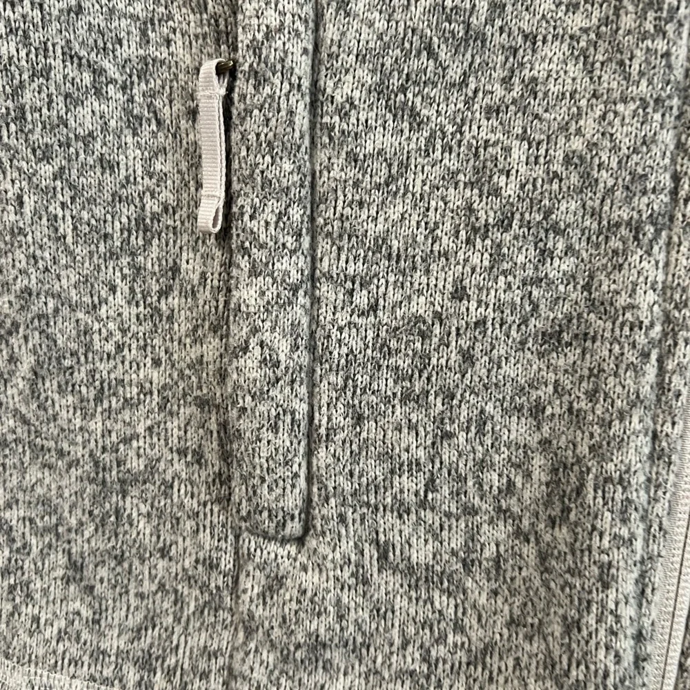 The North Face V5801 Girls Crescent Full Zip Sweater S 7-8Vintage White Heather